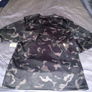 Camouflage long sleeved shirt